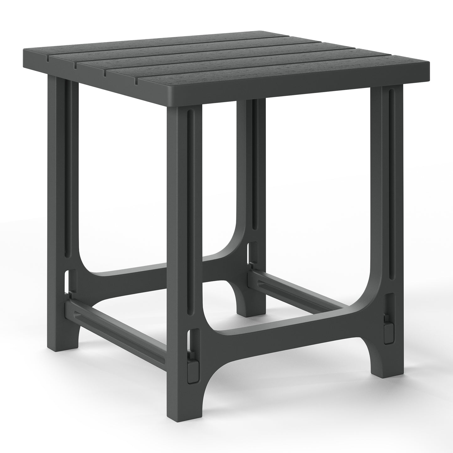 Snap’n Lock 18" Side Table (No Tools or Hardware Required) Gray Seahawk Designs Patio Side Tables