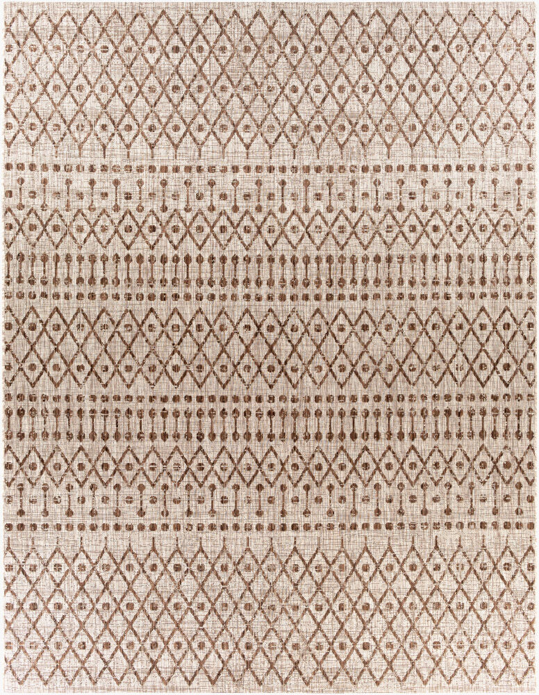 Eagean Machine Woven Rug — Dark Brown/Medium Brown