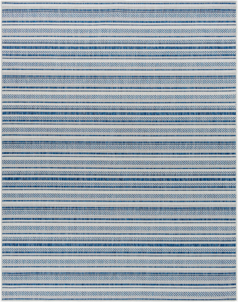 Eagean Machine Woven Rug — Blue/Light Blue