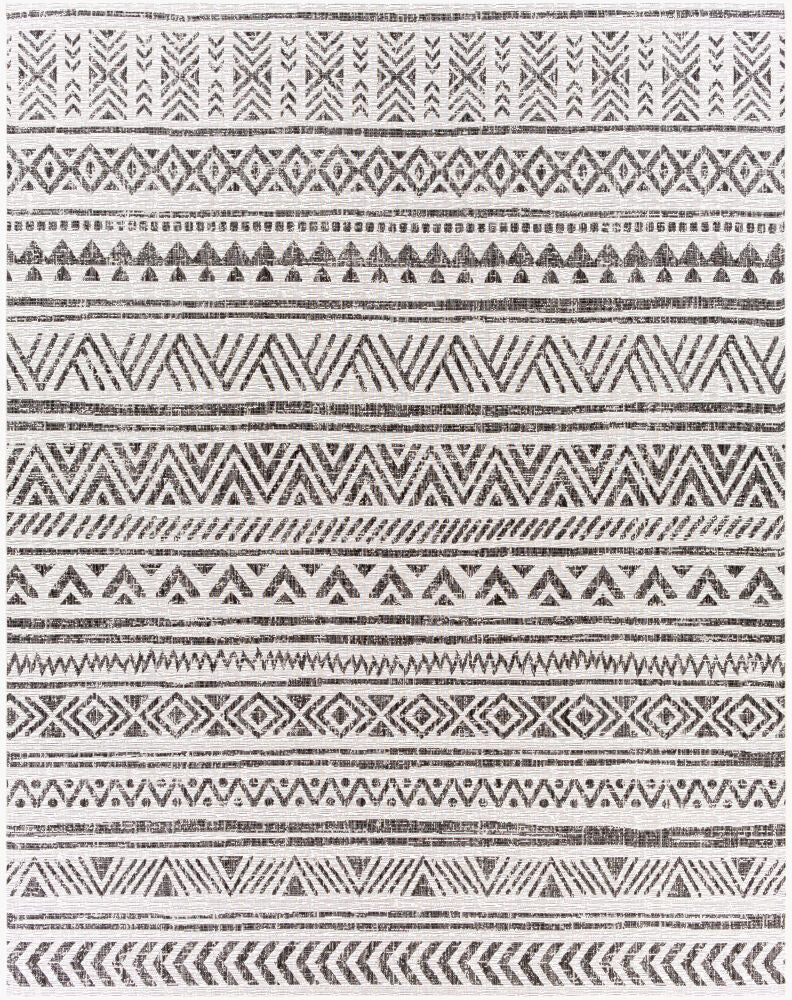 Eagean Machine Woven Rug — Black/Charcoal