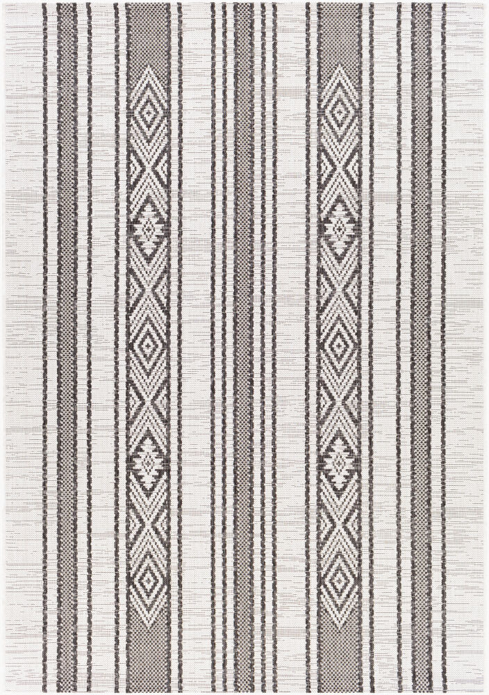 Eagean Machine Woven Rug — Black/Charcoal