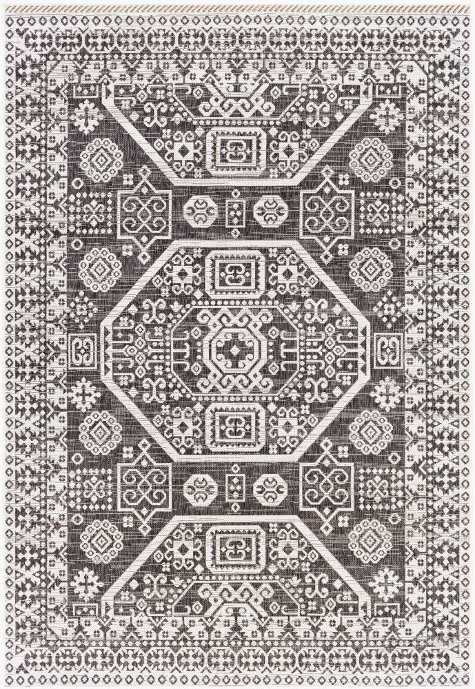 Eagean Machine Woven Rug — Black/Charcoal