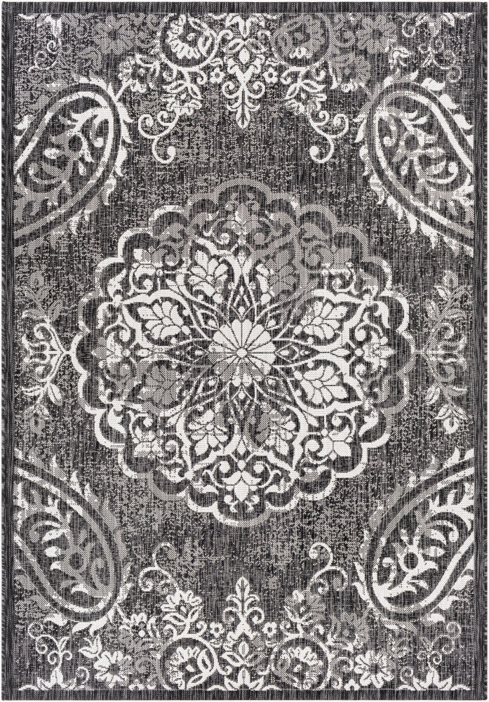 Eagean Machine Woven Rug — Black/Charcoal