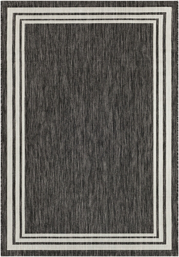 Eagean Machine Woven Rug — Charcoal/Cream