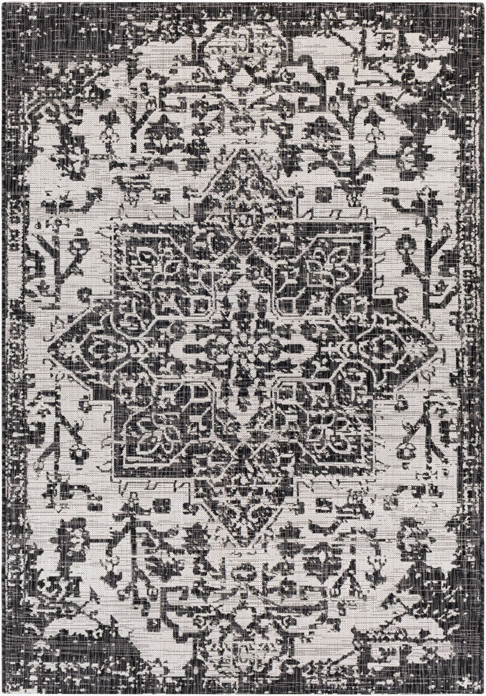 Eagean Machine Woven Rug — Black/Charcoal