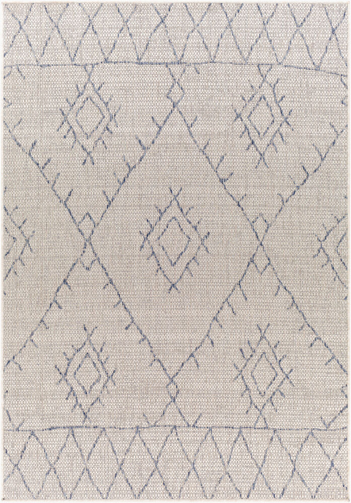 Eagean Machine Woven Rug — Blue/Gray