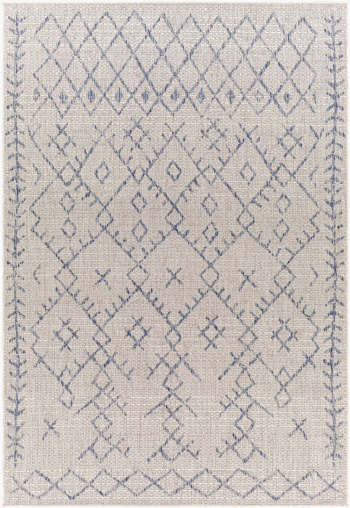 Eagean Machine Woven Rug — Blue/Gray