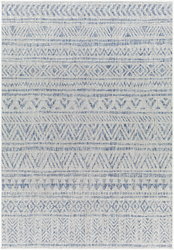 Eagean Machine Woven Rug — Blue/Gray