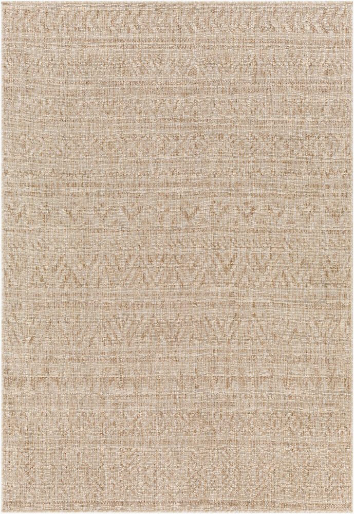Eagean Machine Woven Rug — Brown/Cream