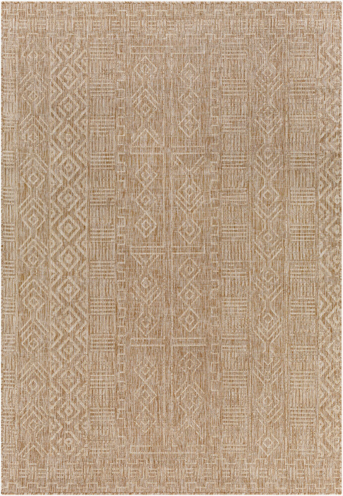 Eagean Machine Woven Rug — Brown/Cream