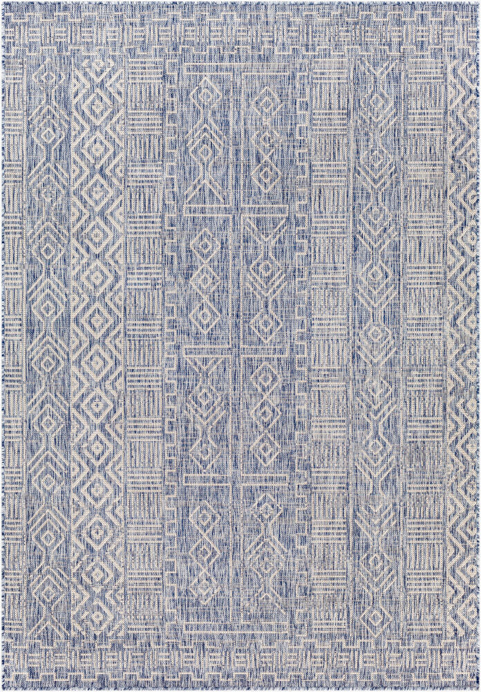 Eagean Machine Woven Rug — Blue/Gray