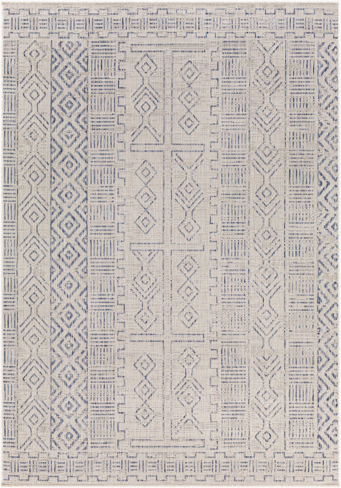Eagean Machine Woven Rug — Blue/Gray