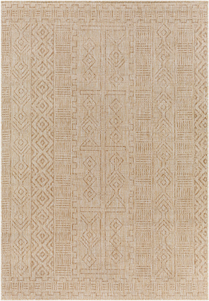 Eagean Machine Woven Rug — Brown/Cream