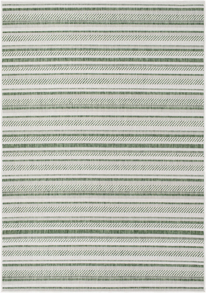 Eagean Machine Woven Rug — Dark Green/Grass Green