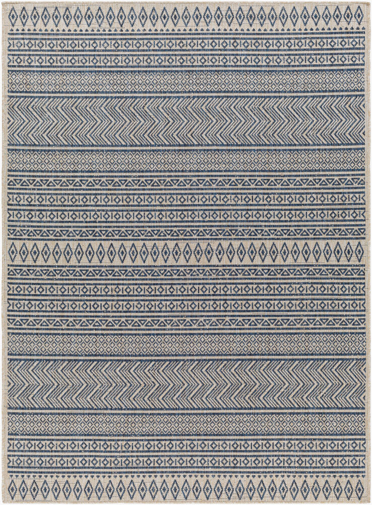 Eagean Machine Woven Rug — Blue/Charcoal