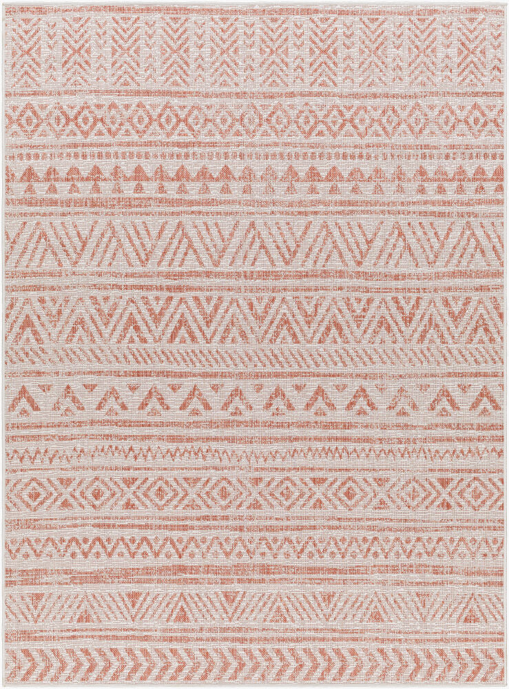 Eagean Machine Woven Rug — Dusty Coral/Dusty Pink