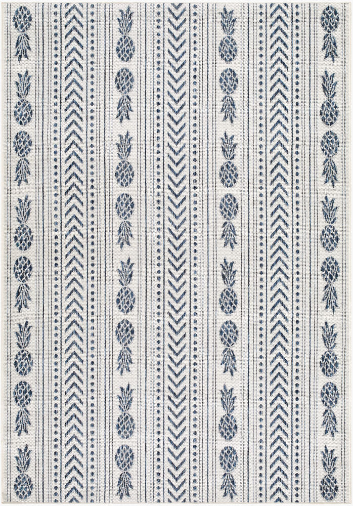 Eagean Machine Woven Rug — Black/Blue