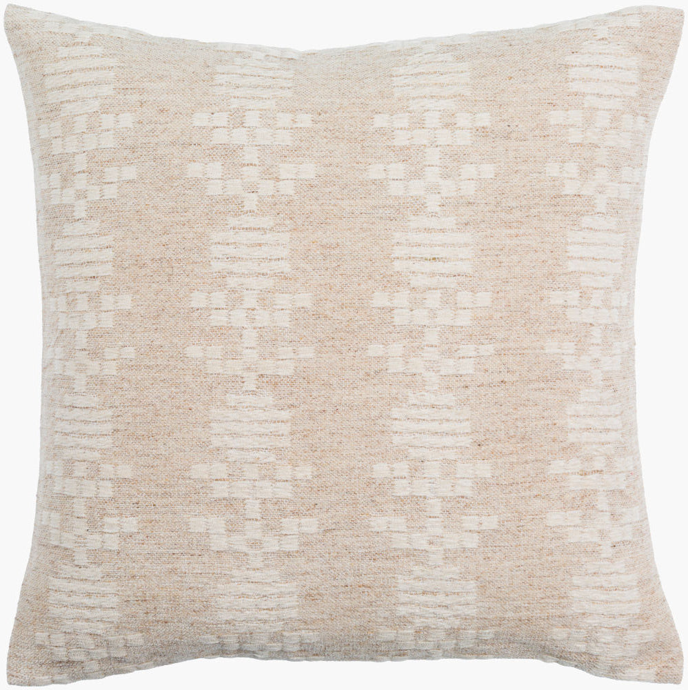 Elara Accent Pillow — Cream/Light Beige