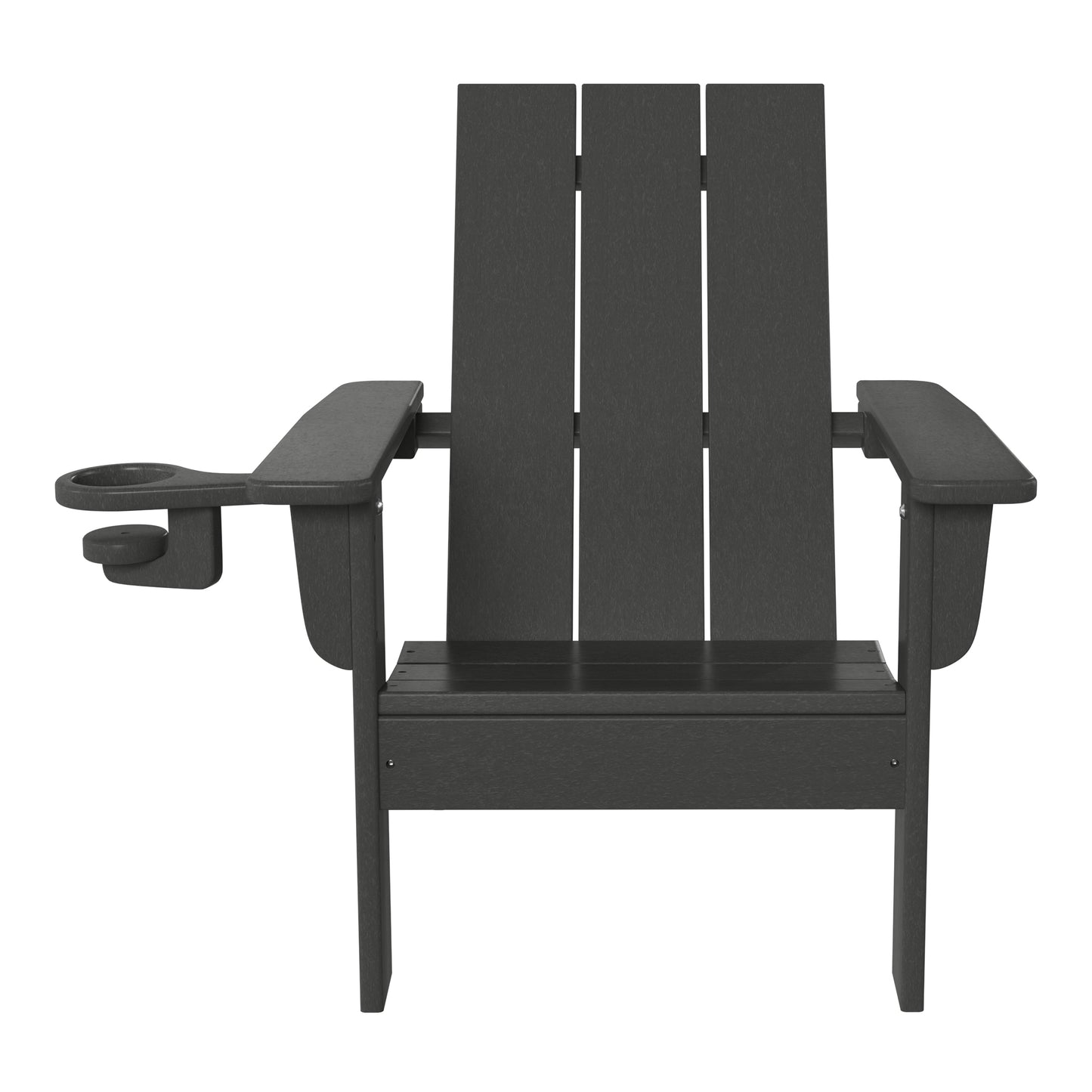 Tiny Terraces Kids Adirondack Chair with Cup Holder (Set of 2) Gray Seahawk Designs Kids Adirondack Chairs