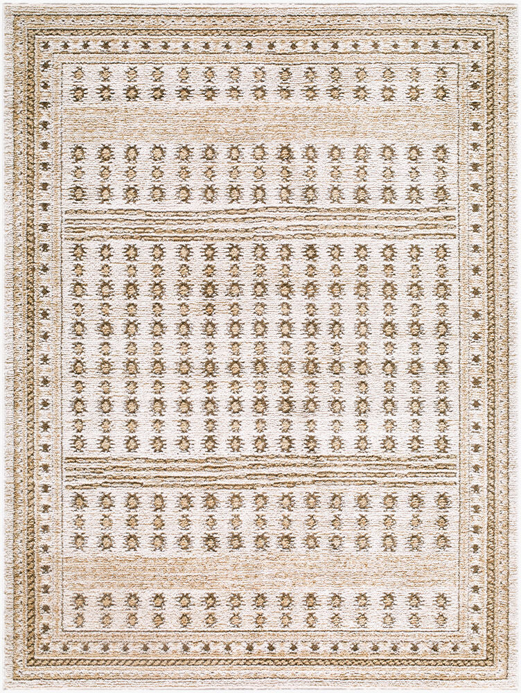 Alma Machine Woven Rug — Dark Brown/Ivory