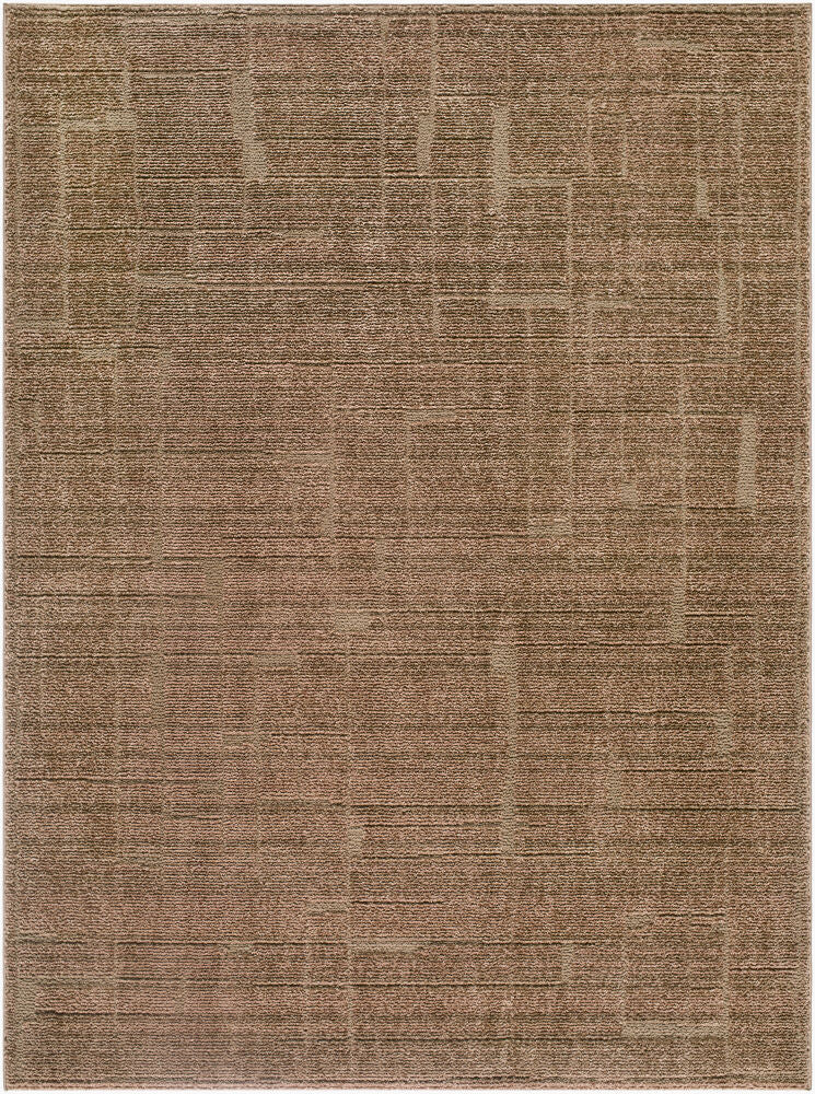 Alma Machine Woven Rug — Dark Brown