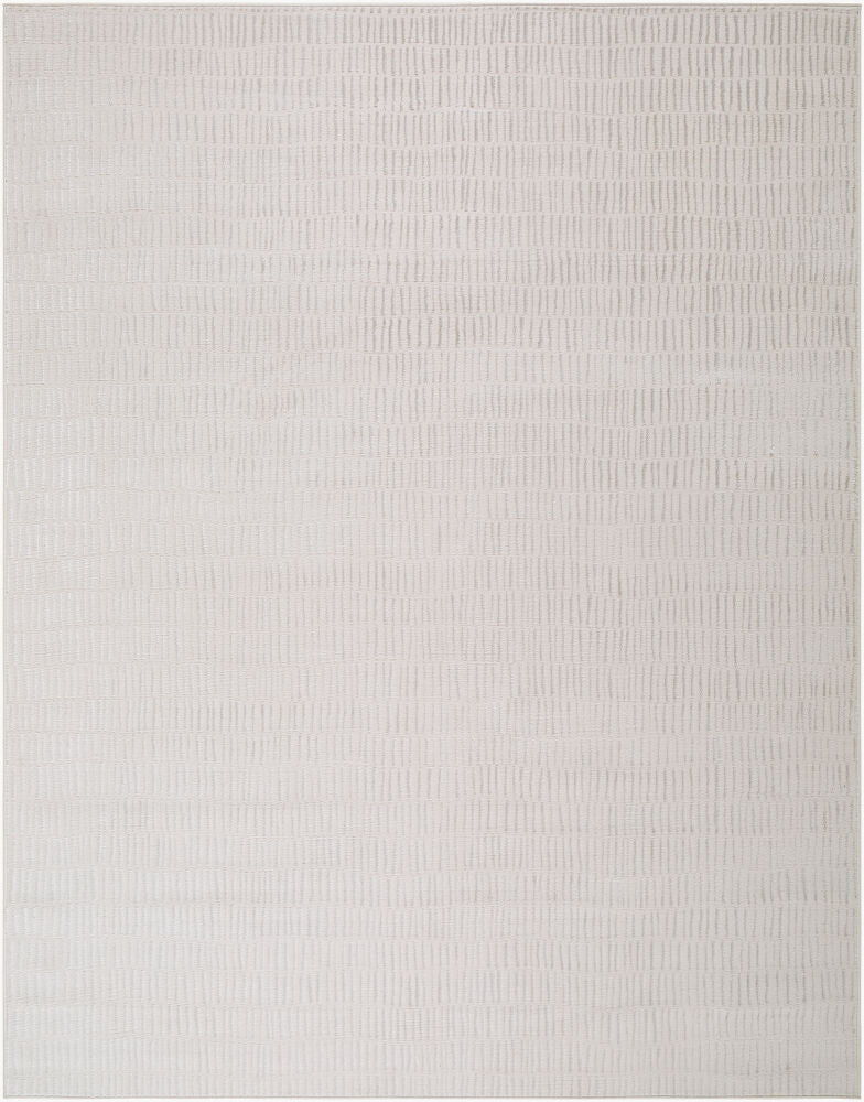 Grenelle Machine Woven Rug — Ivory/Silver Gray