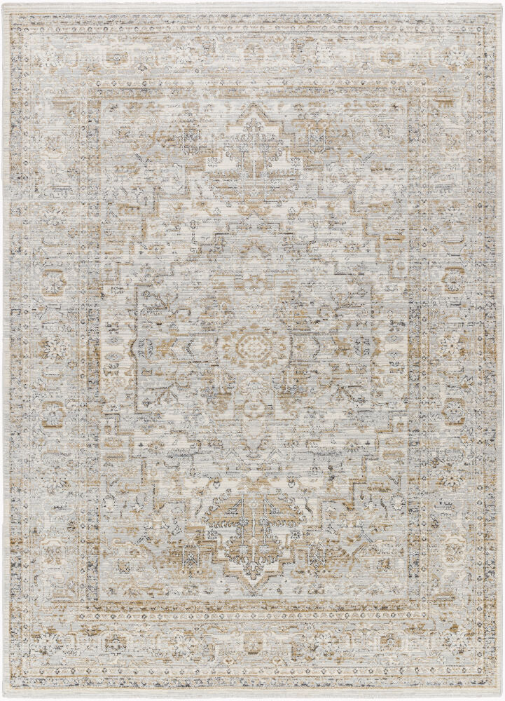 Edmonton Machine Woven Rug — Black/Cream