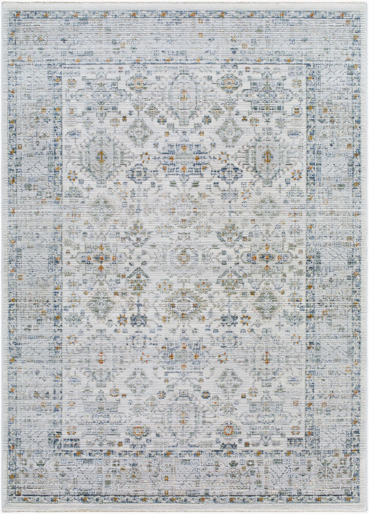 Edmonton Machine Woven Rug — Charcoal/Dark Blue