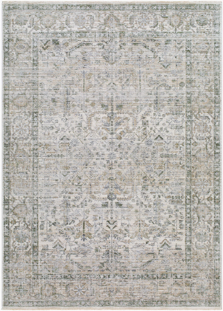 Edmonton Machine Woven Rug — Charcoal/Dusty Sage