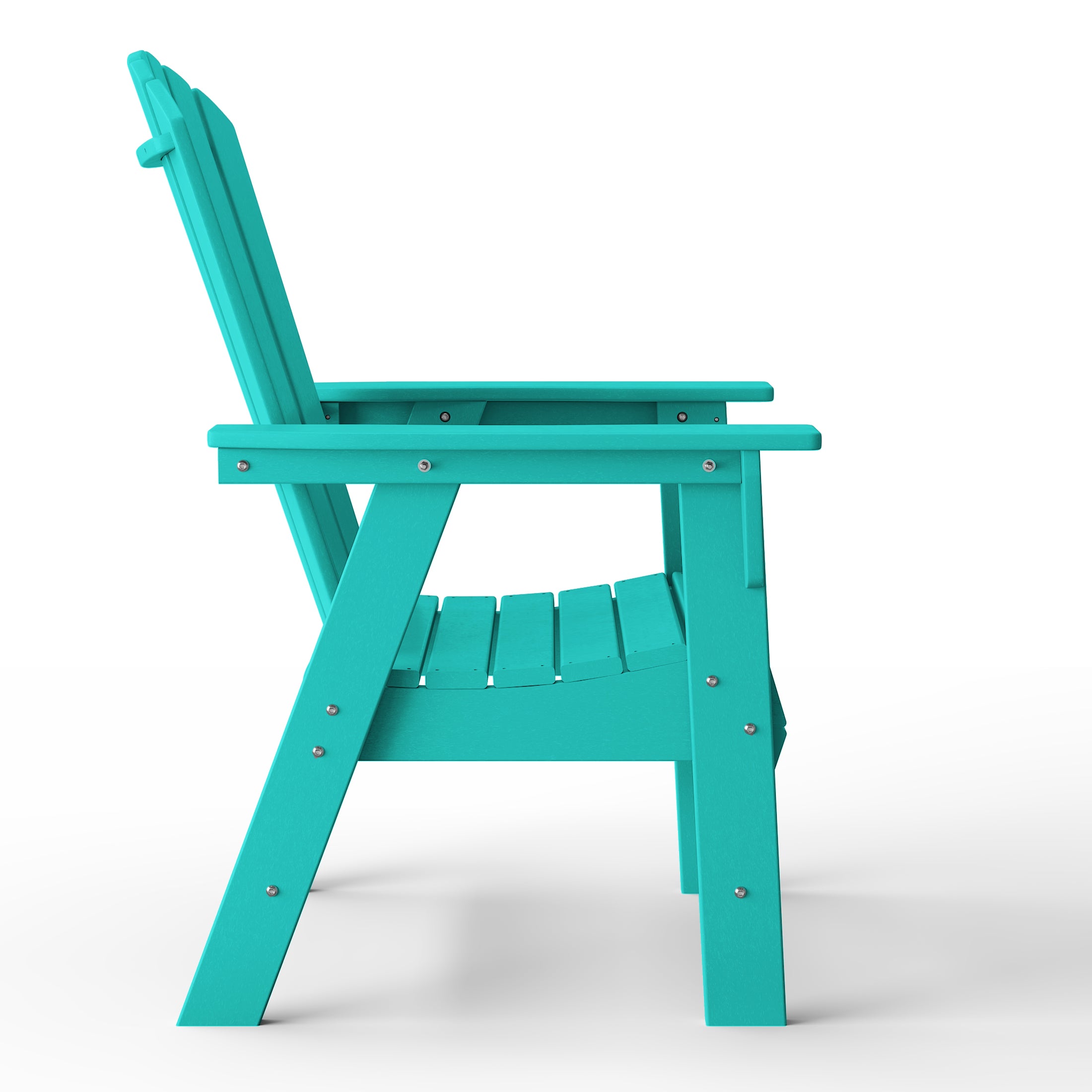 Westport All-Weather Outdoor Classic Adirondack Dining Chair Turquoise Seahawk Designs Patio Dining Chairs