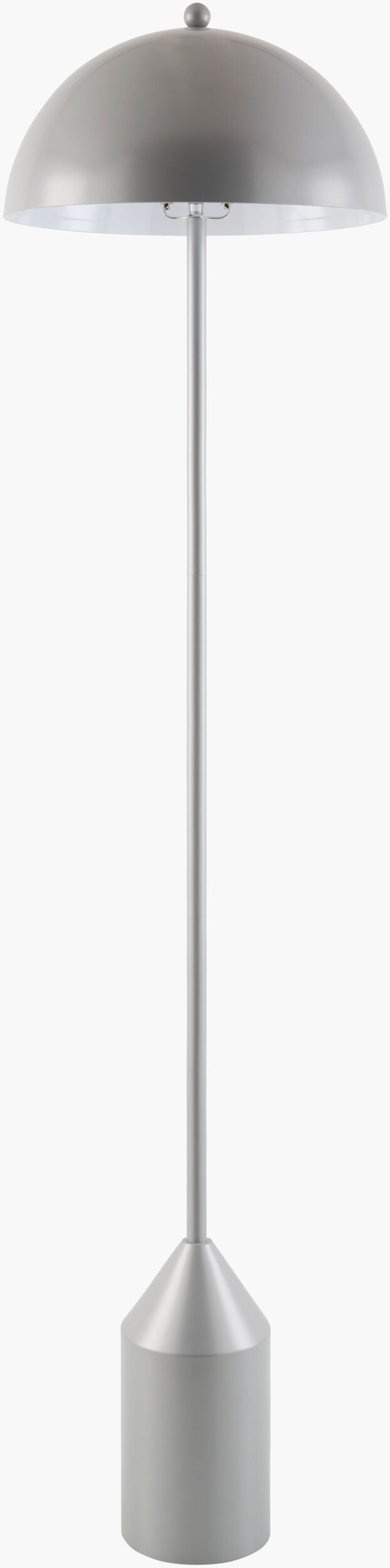 Elder Accent Floor Lamp — Silver Gray