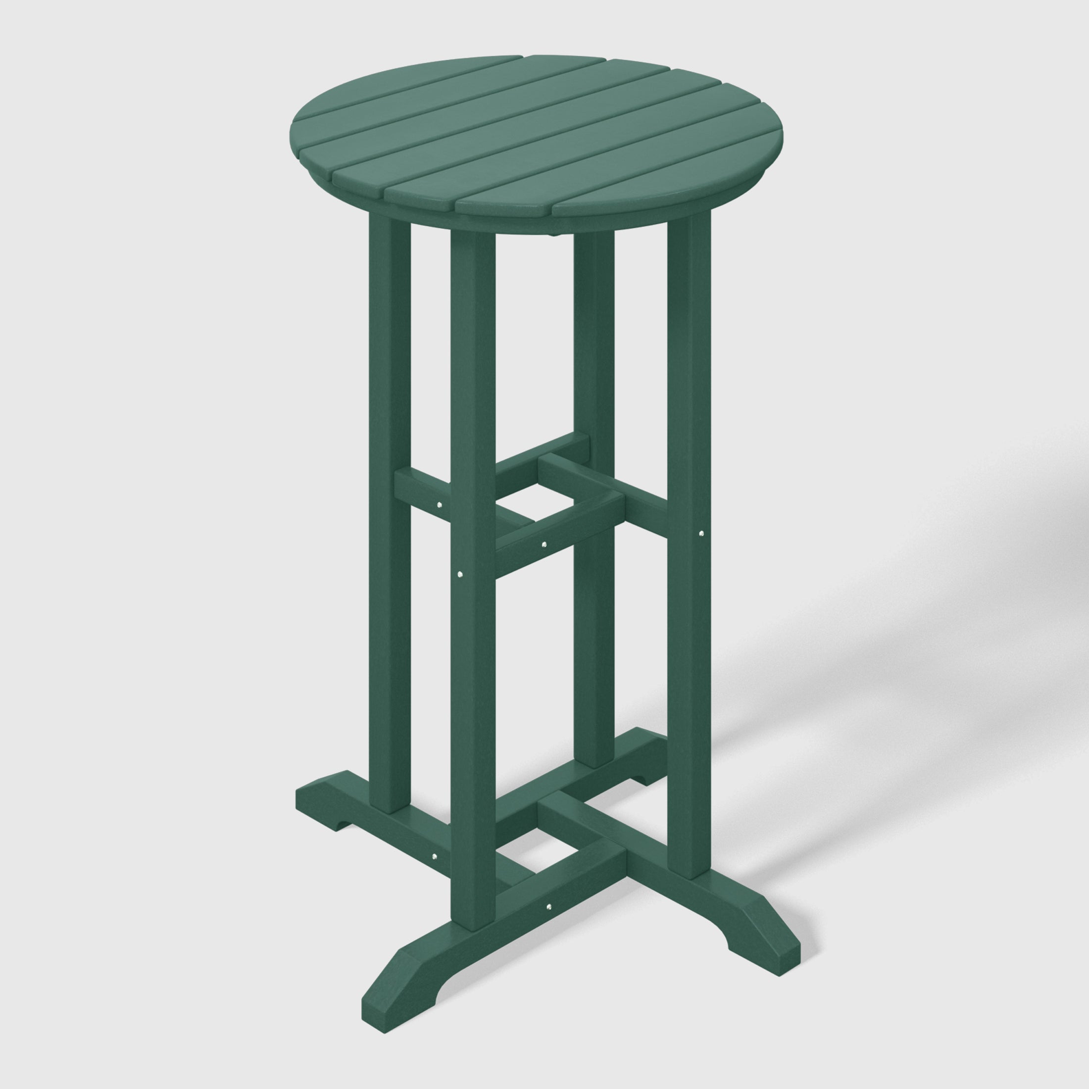 Stockholm All-Weather Outdoor Round Counter Bistro Table (37" Height) Dark Green Seahawk Designs Patio Bar Tables