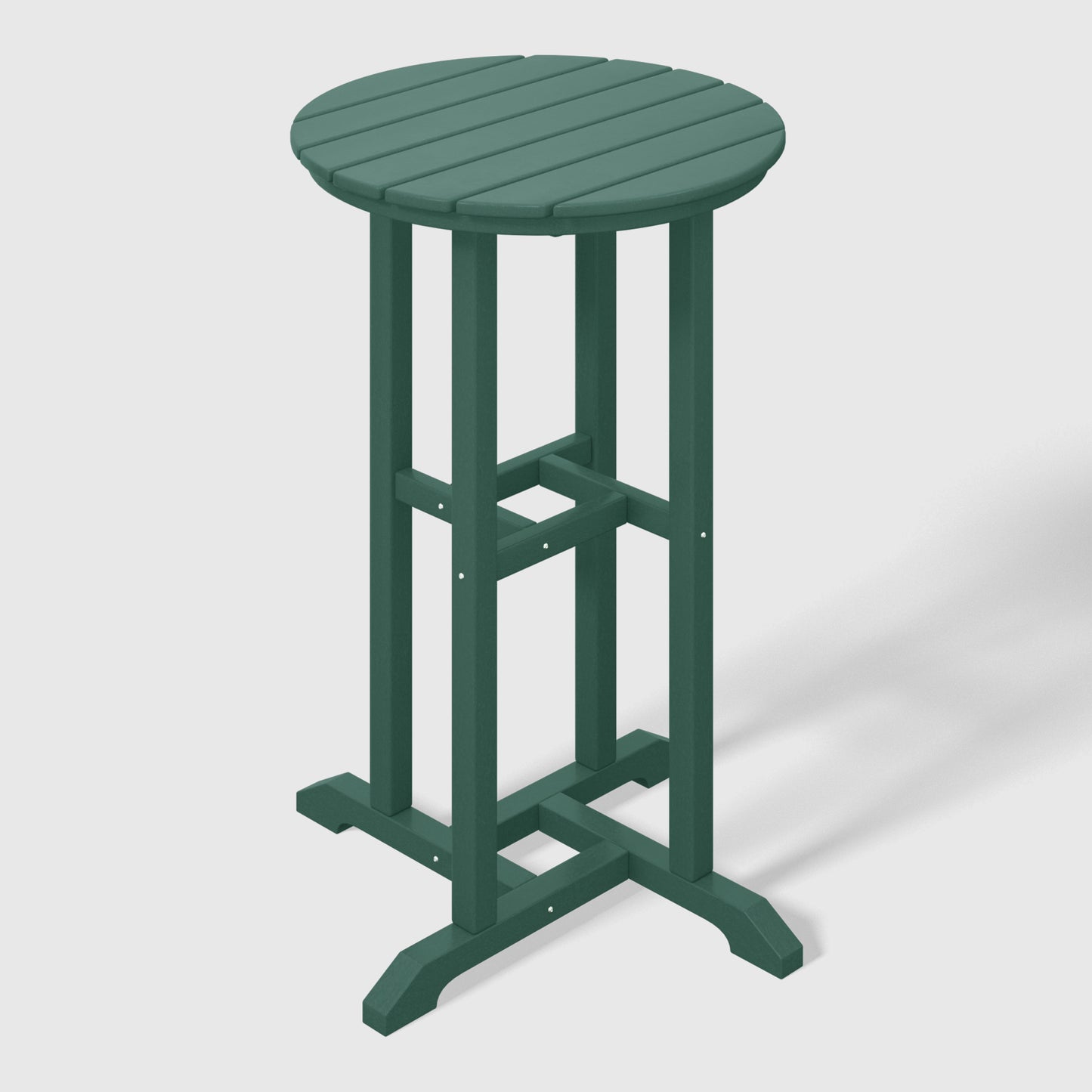 Stockholm All-Weather Outdoor Round Counter Bistro Table (37" Height) Dark Green Seahawk Designs Patio Bar Tables