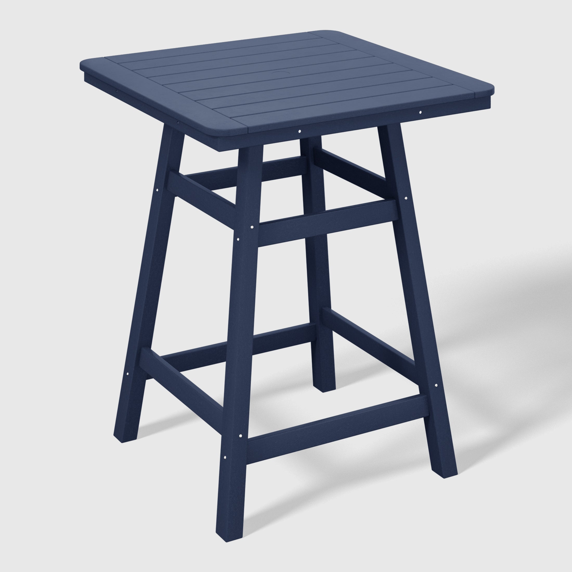 Stockholm All-Weather Outdoor Square Counter Table (31" Top) Navy Blue Seahawk Designs Patio Bar Tables