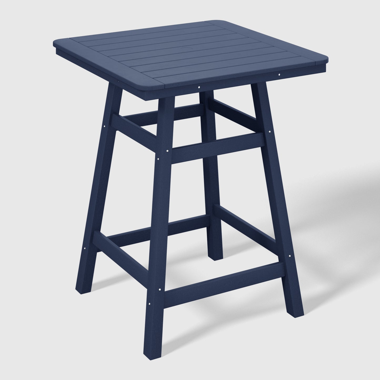 Stockholm All-Weather Outdoor Square Counter Table (31" Top) Navy Blue Seahawk Designs Patio Bar Tables
