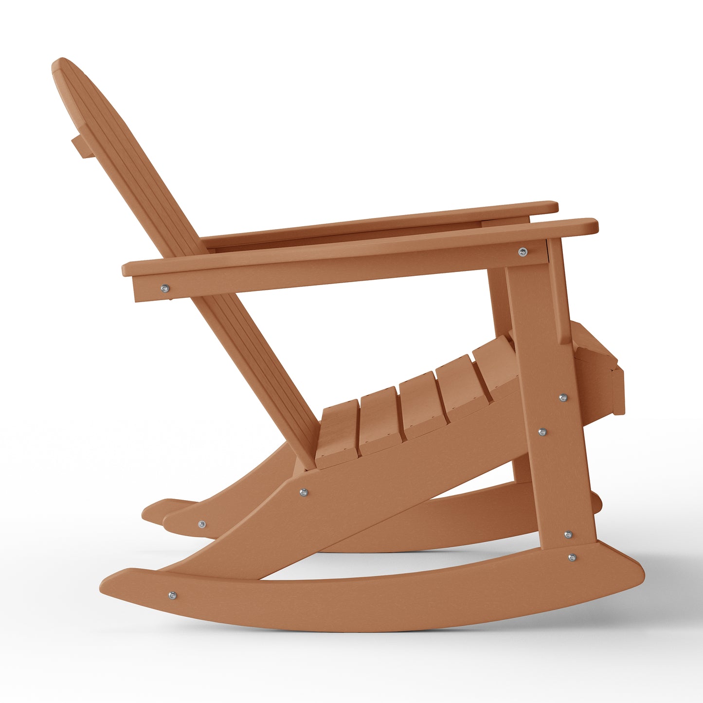 Chatham All-Weather Outdoor Classic Adirondack Rocking Chair Teak Seahawk Designs Patio Rocking Chairs