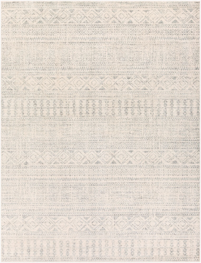 Elaziz Machine Woven Rug — Gray/Light Gray