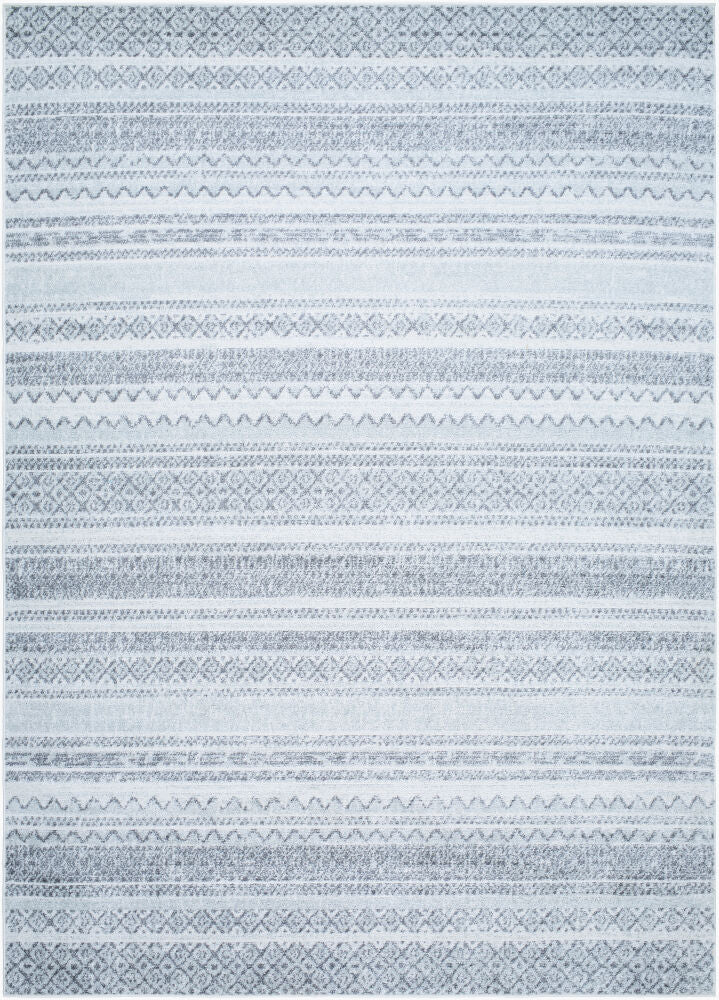 Elaziz Machine Woven Rug — Gray/Light Gray