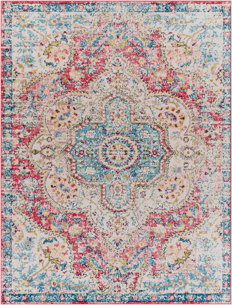 Elaziz Machine Woven Rug — Cream/Light Olive