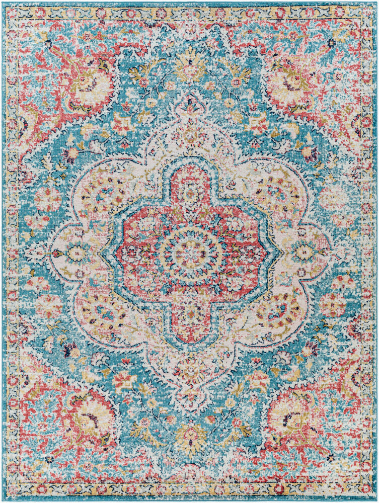 Elaziz Machine Woven Rug — Cream/Navy