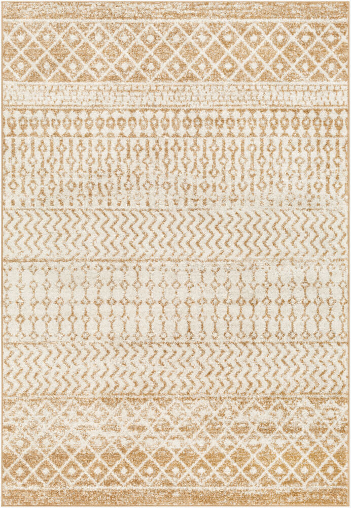 Elaziz Machine Woven Rug — Cream/Tan