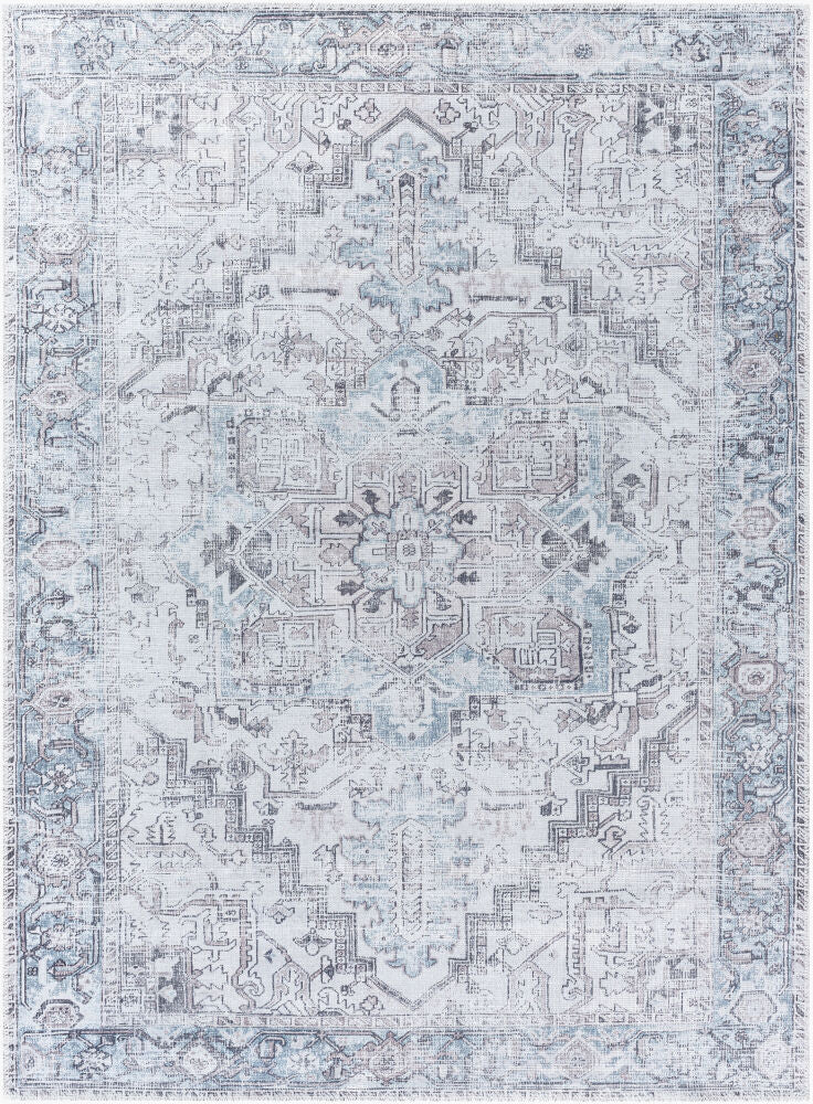 Embrace Machine Woven Rug — Black/Denim