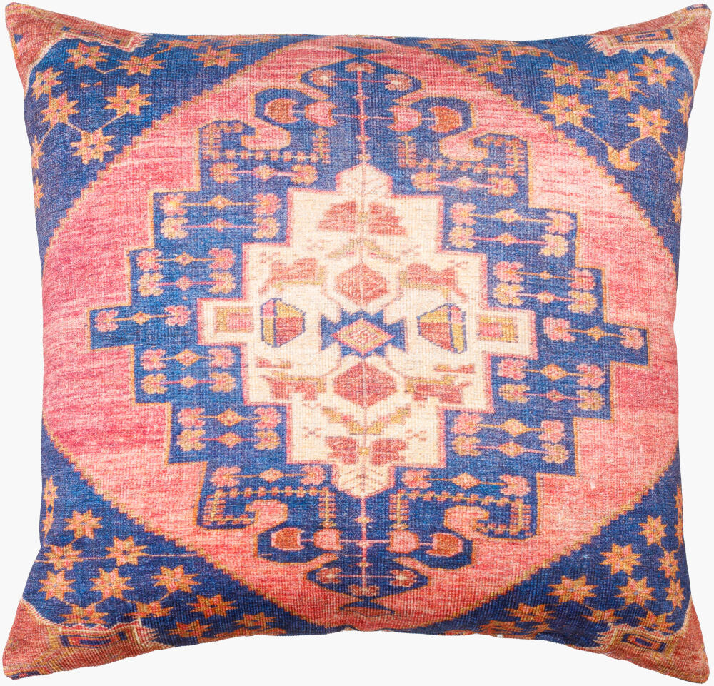 Emily Jean Accent Pillow — Beige/Denim