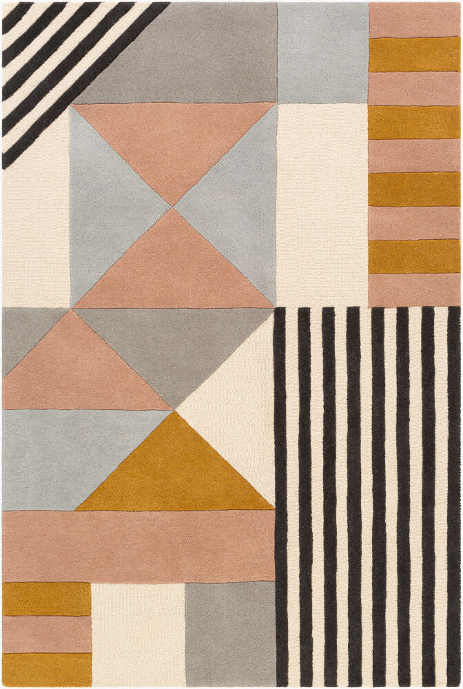 Emma Handmade Rug — Beige/Black