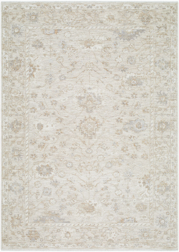 Emory Machine Woven Rug — Cream/Ivory
