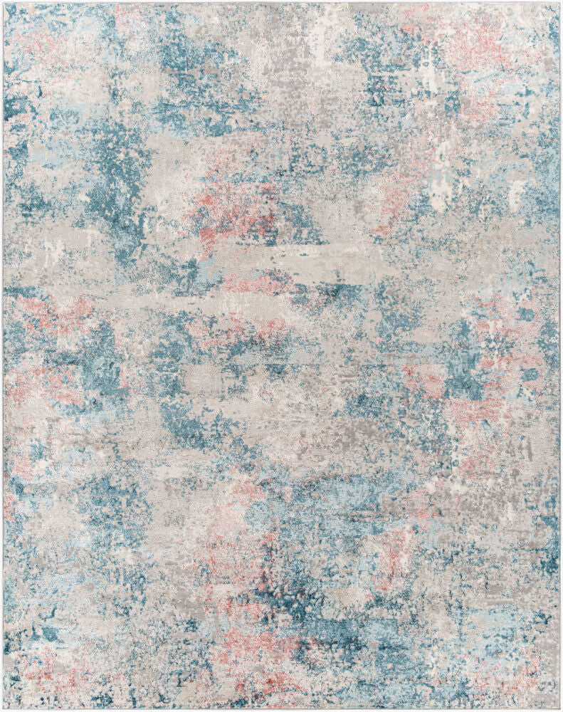 Enfield Machine Woven Rug — Cream/Dusty Coral