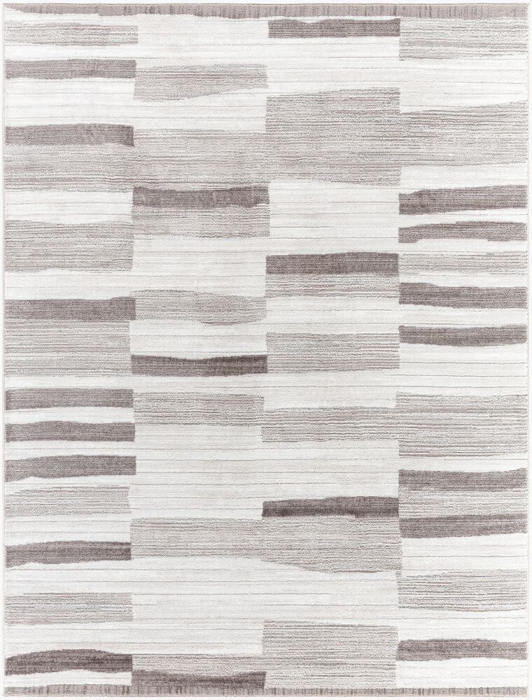 Enfield Machine Woven Rug — Ivory/Light Beige