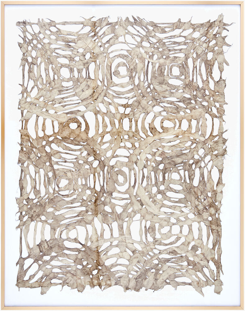 Kehena Framed Art — Champagne/Khaki