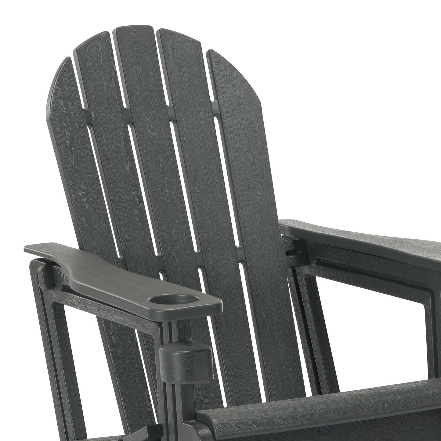 Snap'n Lock Adirondack Chair with Cupholder (No Tools or Hardware) Seahawk Designs Adirondack Chairs