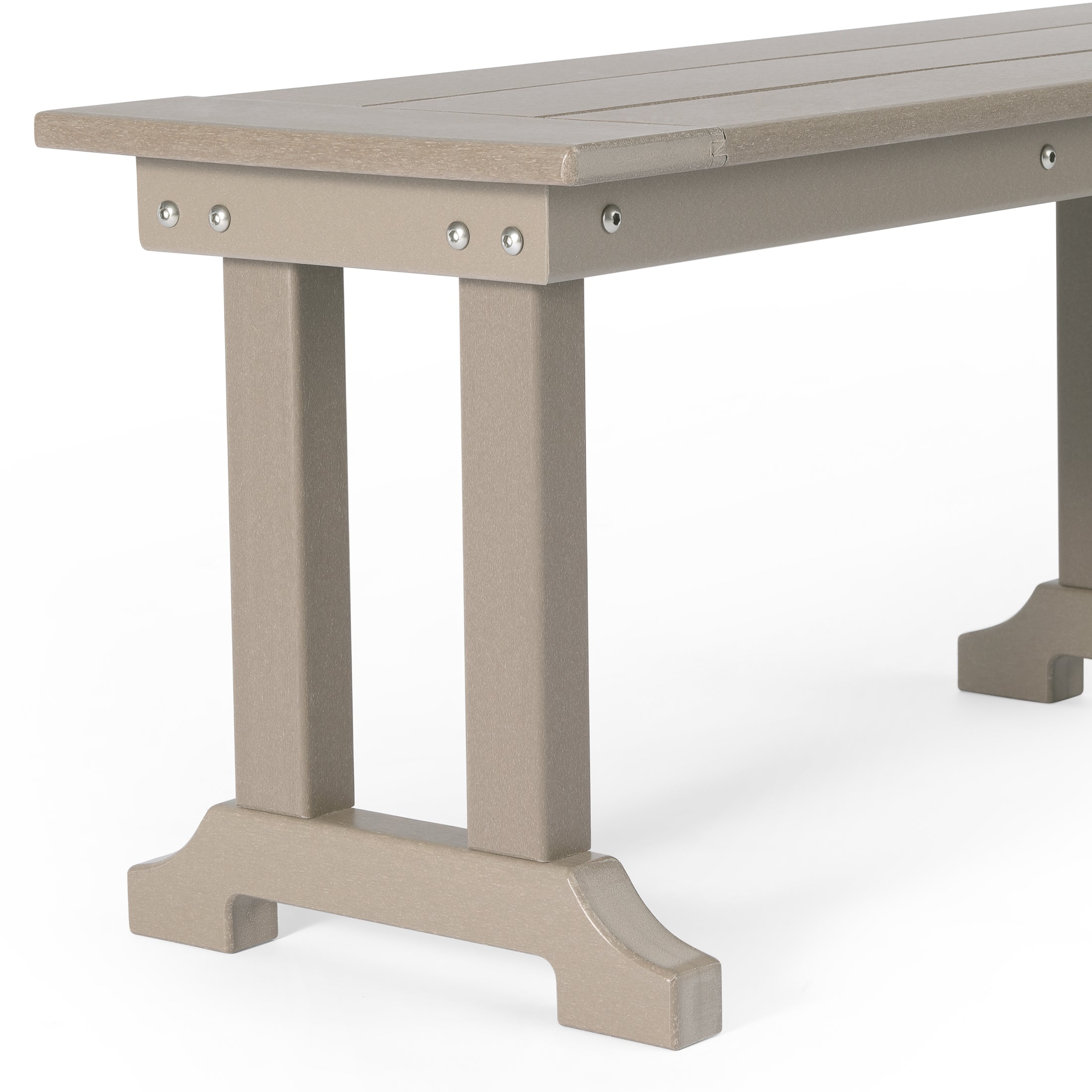 Tuscany All-Weather Outdoor 65" Trestle Dining Bench Seahawk Designs Patio Benches